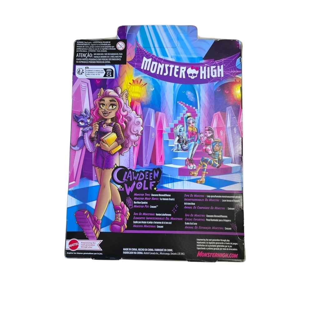 Monster High Clawdeen Wolf Doll Purple and Pink - Picture 2 of 4